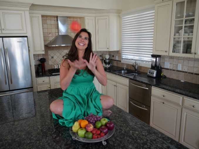 Devin Alexander in her kitchen