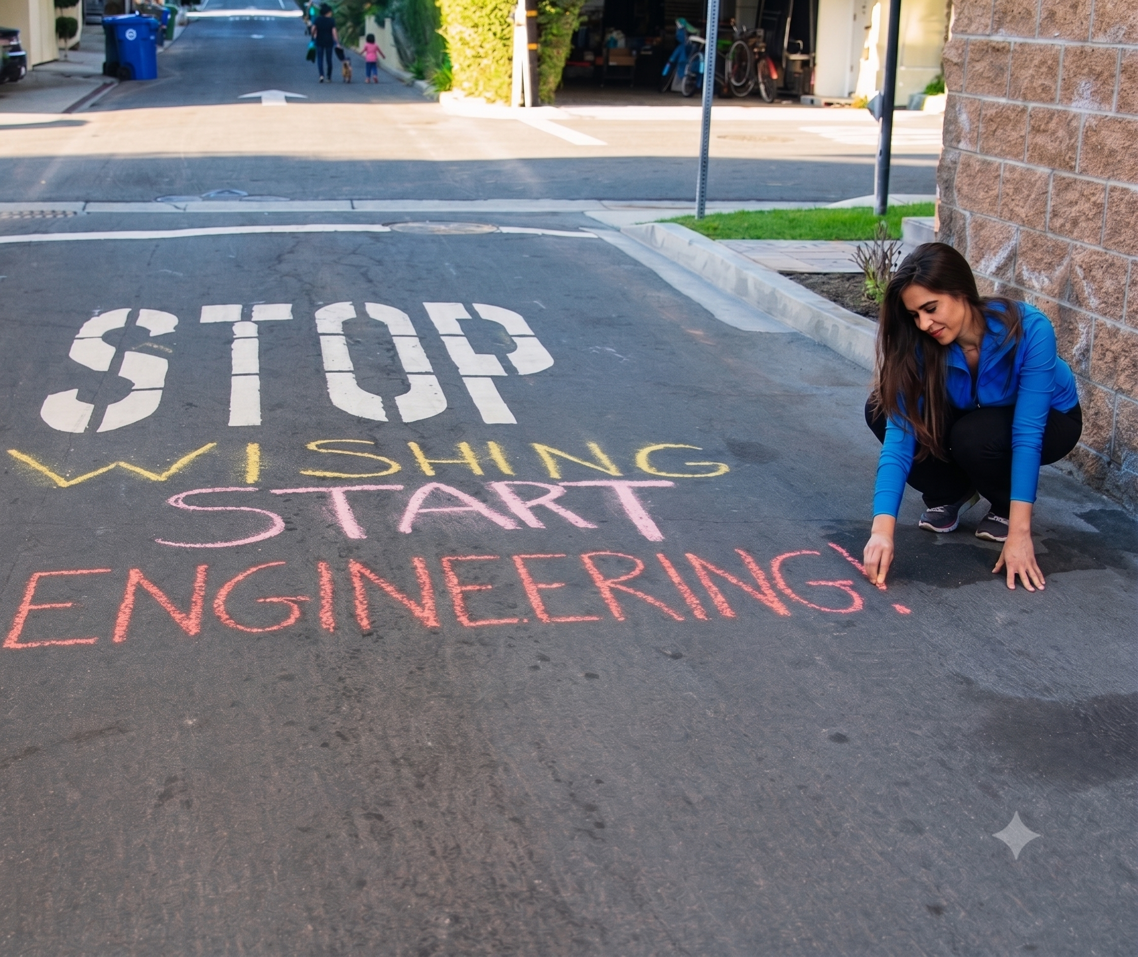 Devin Alexander writing Stop Wishing Start Engineering